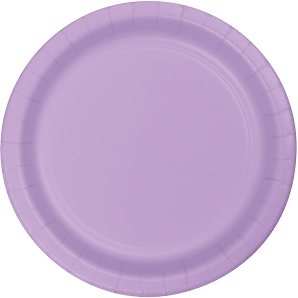 Touch Of Color 7" Luscious Lavender Purple Dessert Plates 240 PK 79193B - main